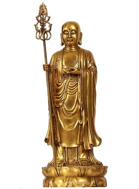 台湾祥狮纯铜地藏王菩萨佛像