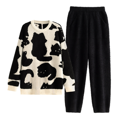 【商场同款】悦内女士半边绒睡衣