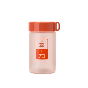 小巧女磨砂牛奶玻璃杯可微波加热渐变色水杯便携迷你带盖玻璃杯子