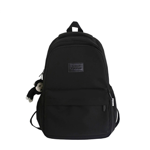 中学生书包女初中生大容量双肩背包ins简约护脊减压宽肩带中学生双肩包初中女孩校园书包尼龙材质书包双肩包