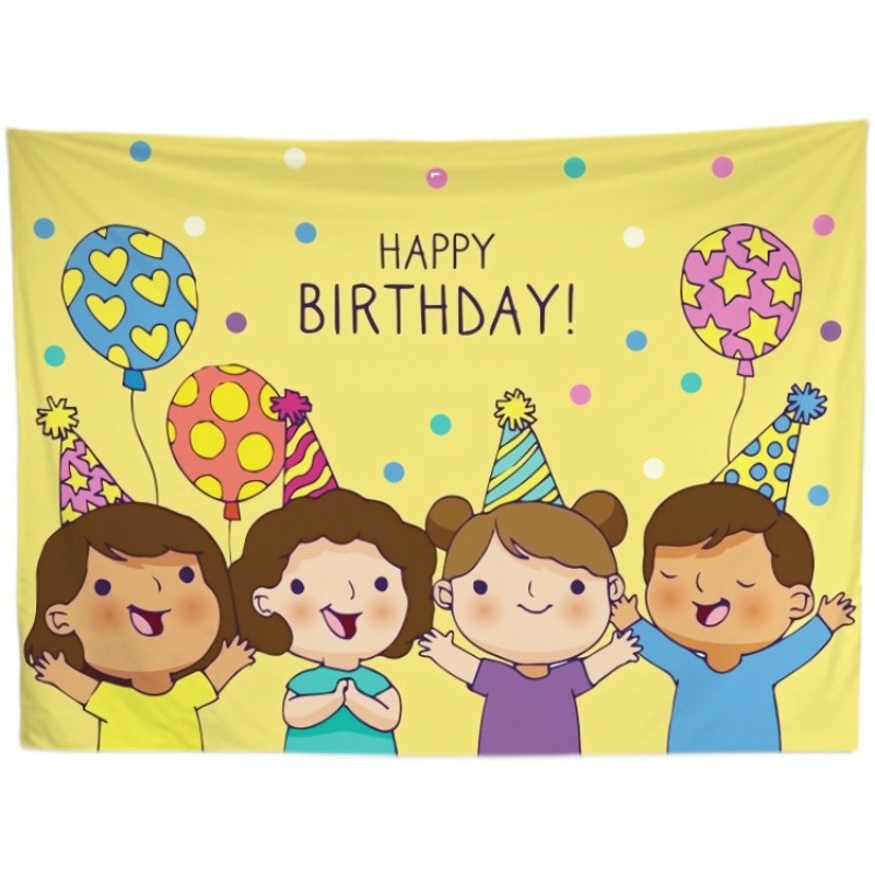 儿童生日挂布百岁宴装饰布