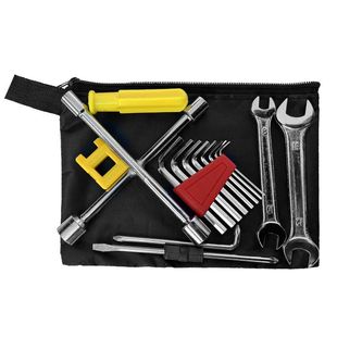 电动车随车工具包应急维修拆卸工具袋套筒扳手螺丝刀组合家用袋