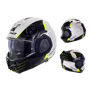 LS2后空翻揭面盔摩托车头盔四季通用男女机车摩旅巡航全盔FF906