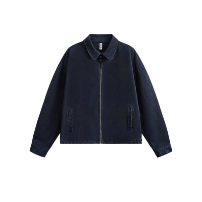 RO11ROCKET x STAFFPICK 美式复古巴恩风怀旧拉链工装翻领外套