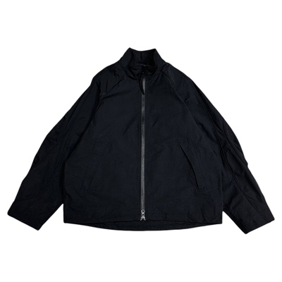 美式立领宽松痞帅落肩袖拉链夹克