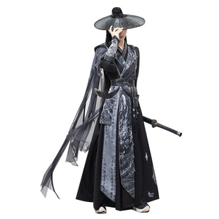 现货|花悦诗风【问夜】原创改良武侠风劲装江湖侠客古风汉服套装