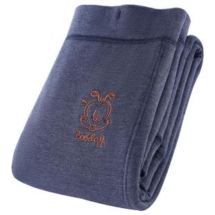 巴布豆儿童保暖裤德绒男童打底裤秋冬加绒加厚宝宝线裤棉裤热能裤