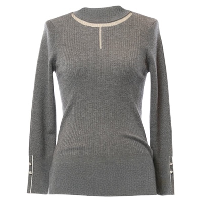 莱芙·艾迪儿修身小高领羊毛衫