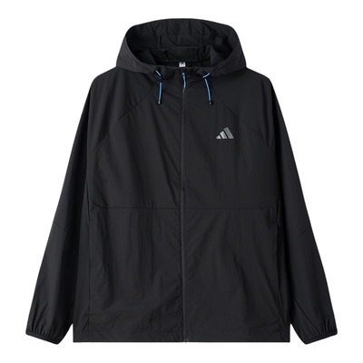 Adidas阿迪达斯外套男2026夏季新款运动服跑步训练连帽夹克KR2511