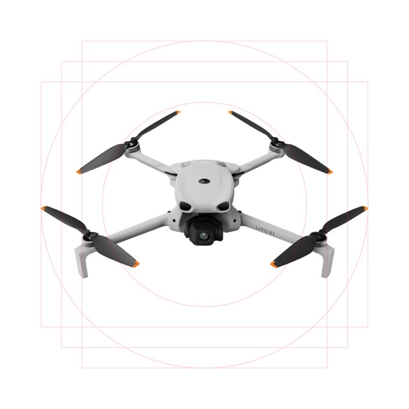 【广东/江苏/吉林/云南国补】大疆 DJI Lito X1 新手入门高配航拍机 4K 高清拍摄全向避障MINI 3升级版无人机