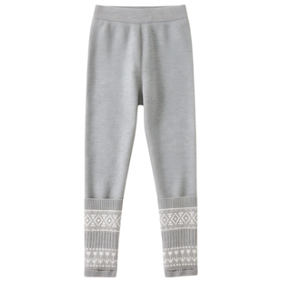 女童加绒裤子一条过冬季特厚超好看堆堆袜女孩洋气儿童打底裤外穿