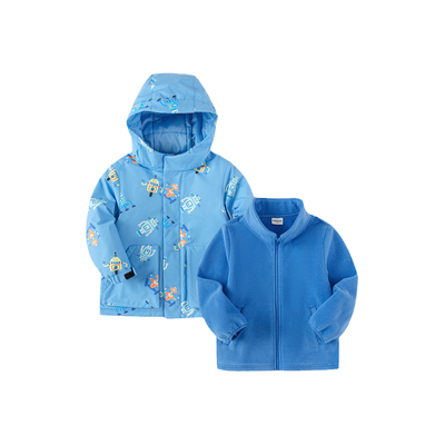 巴拉巴拉棉服男童两件套连帽外套