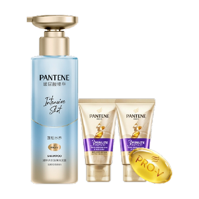 潘婷沁润清润烫染修护洗护发套装