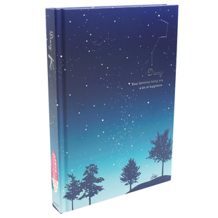 日本原装midori天空色/夜晚街道/幸运四叶草/星空 自由日记本