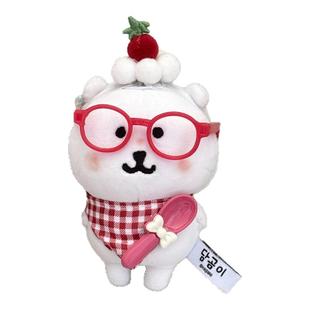 13厘米自嘲熊衣服围兜10cm棉花娃娃眼镜可爱换装雪王毛绒玩具娃衣