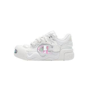 Champion冠军膨膨面包鞋板鞋女冬季新款厚底撕撕乐大头鞋运动鞋