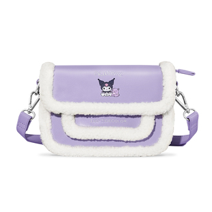 hellokitty联名三丽鸥库洛米生日礼物秋冬毛绒斜挎包包女孩毛茸茸