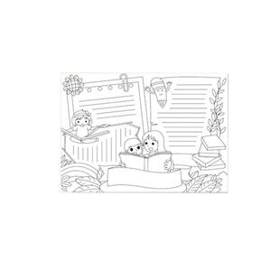 小学生手抄报模版a4半成品通用彩色A3手抄报万能线稿手绘校园黑板报清明节五一儿童假日主题素材小报专用纸