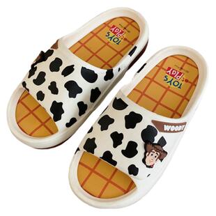 细细条 巴斯光年胡迪玩具总动员拖鞋男女室外防臭个性情侣凉拖夏