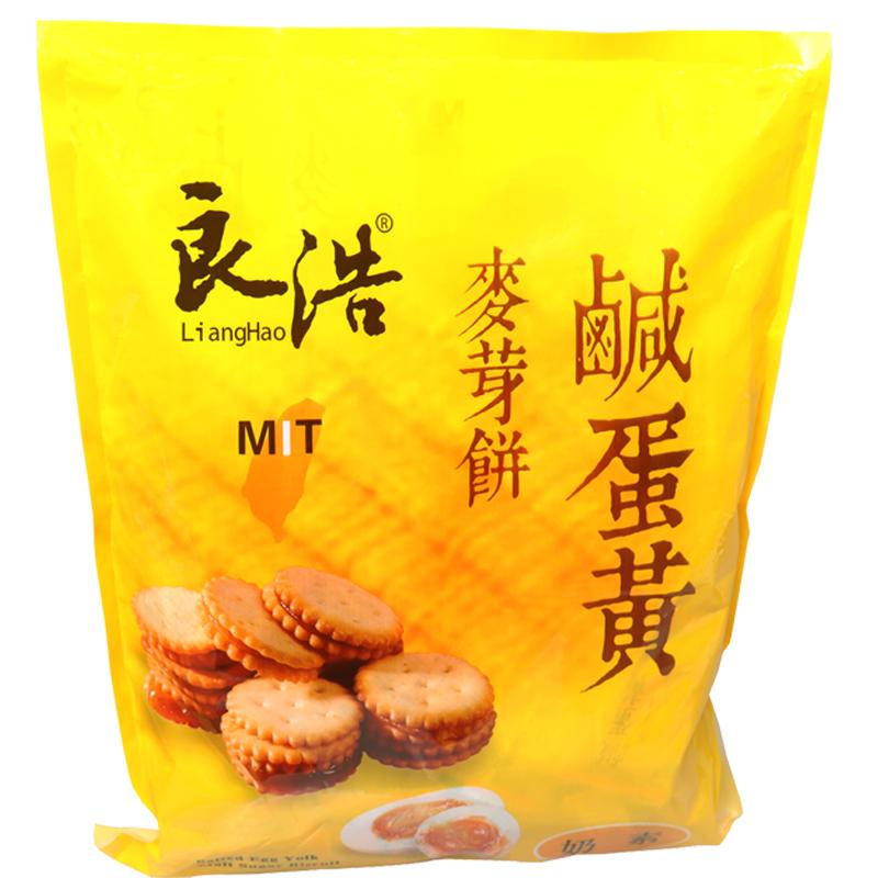 台湾风味良浩500g咸蛋黄夹心饼干