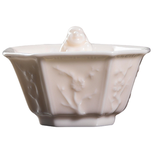 妙莲天香庄晓阳老师手工浮雕八方聚财主人杯个人专用高档茶具茶杯