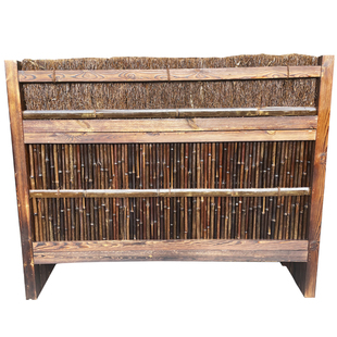 竹栅栏围栏日式竹篱笆竹门户外花园庭院竹篱笆竹片围墙竹篱笆栅栏