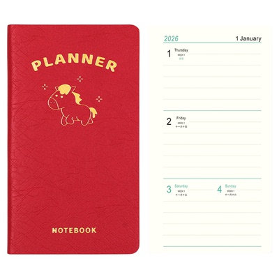 小号马年日程本随身便携小笔记本