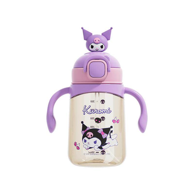 库洛米宝宝学饮杯1岁以上儿童PPSU耐高温可水煮吸管奶瓶带双手柄