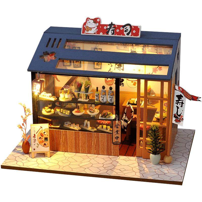 天予diy小屋手工拼装房子日式微缩模型积木拼图玩具生日礼物女生