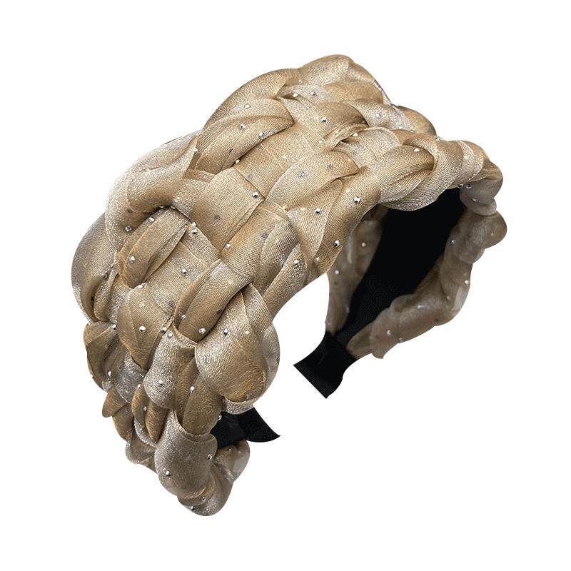 高级感点钻发箍女2023网红新款超宽边发卡头饰压发洗脸遮白发头箍