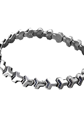 个性做旧韩版唐玄甲纯银男士手链