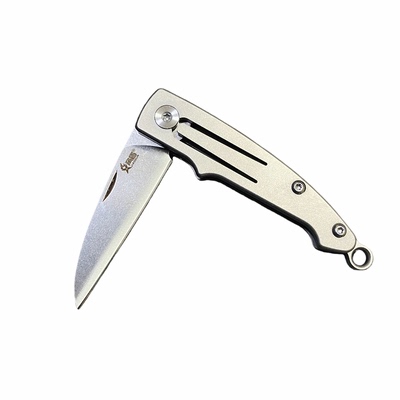 钥匙扣小刀M390钢锋利开箱水果刀