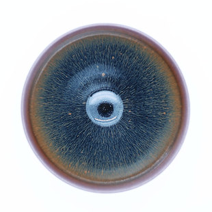 柴烧建阳建盏主人茶杯纯手工大号高端陶瓷茶具原矿铁胎兔毫点茶盏