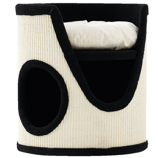 兽牌黑白剑麻桶猫窝四季通用夏季空调房夏天上下两层猫窝新型爬架