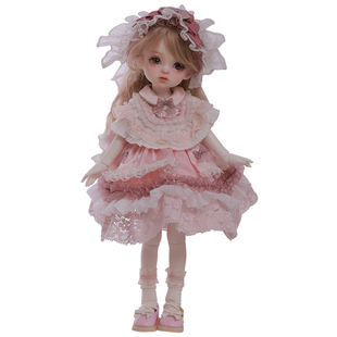 新款原创六分bjd女娃Yomi秋秋可爱甜美千金风公主改妆关节sd玩偶