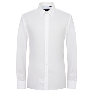 【吴磊明星同款】报喜鸟男士白色长袖商务免烫衬衫结婚衬衣西装男