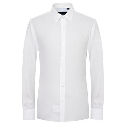 报喜鸟男士结婚免烫白色长袖衬衫