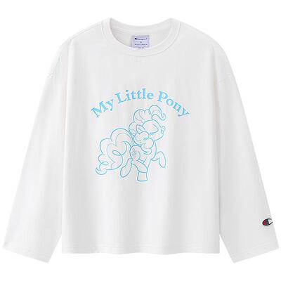 【小马宝莉联名】Champion冠军女童装碧琪休闲长袖T恤26春夏新款