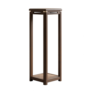 胡桃木花几客厅实木新中式花架室内花台禅意茶室阳台置物架盆景架