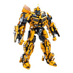 K盒子积木机甲变形黄蜂机器人巨大型金刚高难度拼装玩具男孩礼物