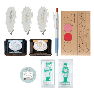 联新×RIBBON WORKS设计师联名系列百乐juice果汁笔满乐文迷你活页本蜻蜓点点胶锦宫便签手帐冰印章