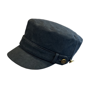 复古平顶马术帽女春秋时尚英伦风鸭舌帽子文艺百搭显脸小报童帽潮