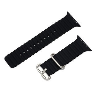 索柯适用applewatch ultra2海洋表带iwatch10苹果S9手表SE硅胶高级运动创意8/7/6/5/4代款49mm男女智能watch