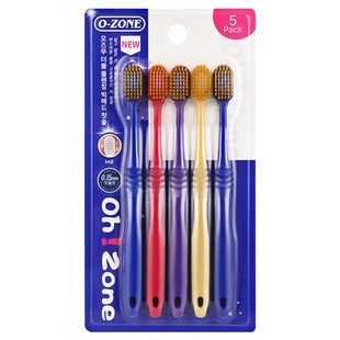 【5支装】牙刷成人软毛宽头大头倍洁情侣女男士家庭装品牌旗舰店