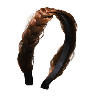 儿童发箍女童麻花辫假发头箍小女孩高级感珍珠发卡亲子款压发发饰