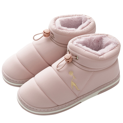 棉拖鞋女秋冬季月子包跟棉鞋防滑