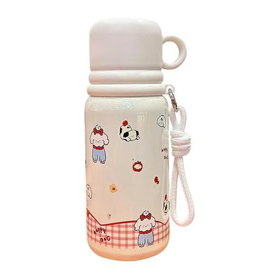 儿童保温杯316带盖双饮吸管杯