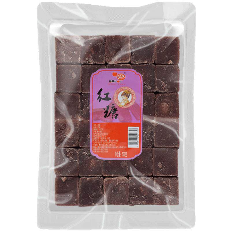 肴之缘红糖500g贵州老红糖方糖甘蔗熬制土红正宗红糖纯正甘蔗
