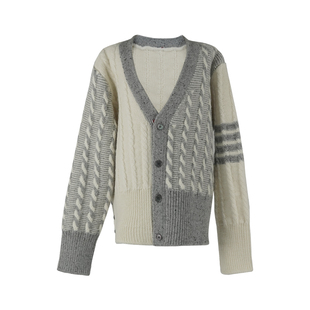 aaaaxbbb 卡利斯特 羊毛针织两件套毛衣开衫外套背心马甲上衣女