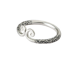 祥云紧箍咒银手镯纯银男女款手工银镯子孙悟空大圣金箍棒情侣手环